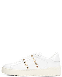 Valentino White Rockstud Untitled Sneakers