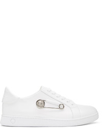 Versus White Safety Pin Sneakers