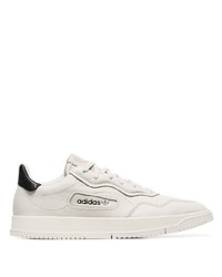 adidas White Sc Leather Low Top Sneakers