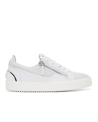 Giuseppe Zanotti White Signature Frankie Sneakers