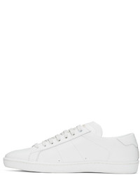 Saint Laurent White Sl01 Court Classic Sneakers