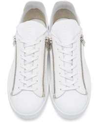 Y-3 White Stan Zip Sneakers