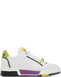 Moschino White Streetball Low Top Sneakers