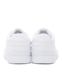 Lacoste White Textured Challenge Sneakers
