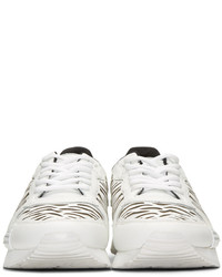 Kenzo White Tiger Running Sneakers