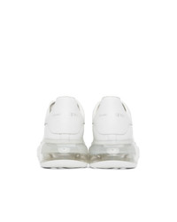 Alexander McQueen White Transparent Sole Oversized Sneakers