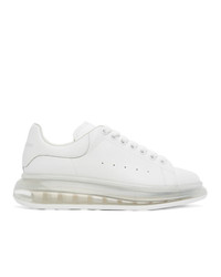 Alexander McQueen White Transparent Sole Oversized Sneakers