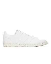 adidas Originals White Vegan Leather Stan Smith Sneakers
