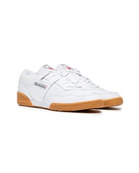 Reebok White Workout 85 Txt Leather Sneakers