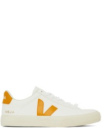 Veja White Yellow Campo Chromefree Sneakers