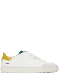 Axel Arigato White Yellow Croc Clean 90 Triple Sneakers