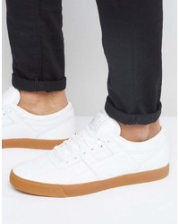 Reebok Workout Low Leather Gum Sneakers In White Bd4764