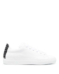 Missoni Woven Heel Counter Leather Sneakers