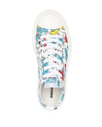 DSQUARED2 X Smurfs Lace Up Sneakers