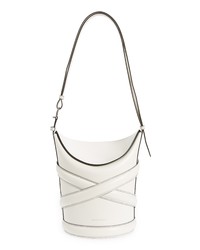 Alexander McQueen The Curve Leather Bag In White At Nordstrom