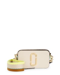 Marc Jacobs The Snapshot Leather Crossbody Bag In Tapioca Multi At Nordstrom