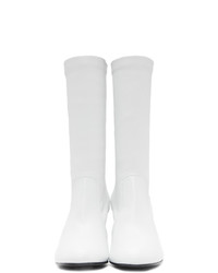 A_Plan_Application White Low Stretch Boots