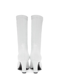 A_Plan_Application White Low Stretch Boots