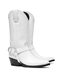 Calvin Klein 205W39nyc White Tex Tammy 50 Leather Boots