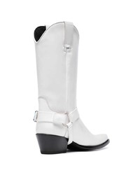Calvin Klein 205W39nyc White Tex Tammy 50 Leather Boots