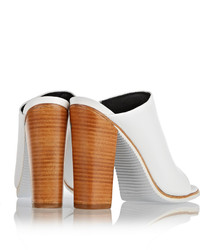 Tibi Bee Rubber And Leather Mules