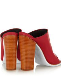 Tibi Bee Rubber And Leather Mules