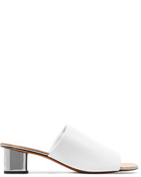 Robert Clergerie Lato Leather Mules White