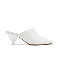 Neous Paneled Leather And Perspex Mules