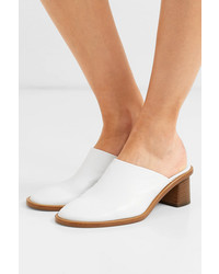 The Row Teatime Crinkled Leather Mules