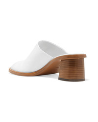 The Row Teatime Crinkled Leather Mules