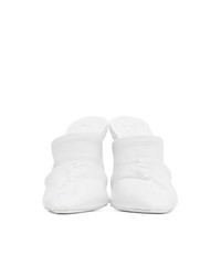Alexander Wang White Leather Vanna Mules