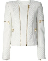 White Leather Outerwear