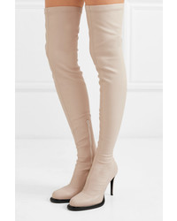 Stella McCartney Faux Stretch Leather Thigh Sock Boots