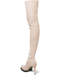 Stella McCartney Faux Stretch Leather Thigh Sock Boots