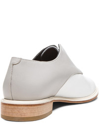 Robert Clergerie Jirac Leather Oxfords In Grey White