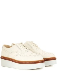 Tod's Leather Platform Oxford Shoes