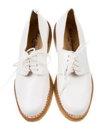 Robert Clergerie Leather Round Toe Oxfords