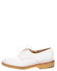 Robert Clergerie Leather Round Toe Oxfords