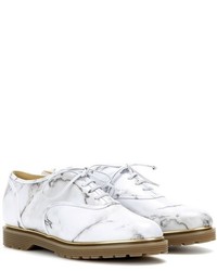 Charlotte Olympia Stefania Printed Leather Oxford Shoes