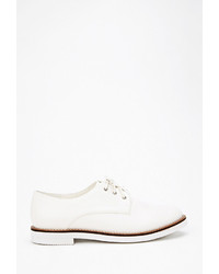 Forever 21 Textured Faux Leather Oxfords