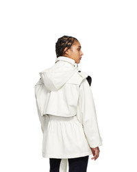 GR-Uniforma White Faux Leather Fireman Coat