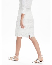 Banana Republic Limited Edition Laser Cut Leather Skirt