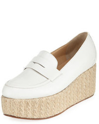Gabriela Hearst Leather Penny Loafer Espadrille