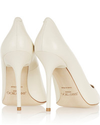 Jimmy Choo Abel Leather Pumps Off White