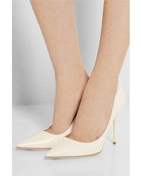 Jimmy Choo Abel Leather Pumps Off White