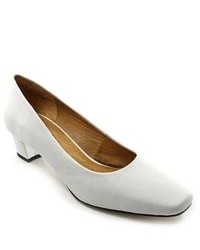 Auditions Classical White Leather Pumps Heels Shoes Newdisplay