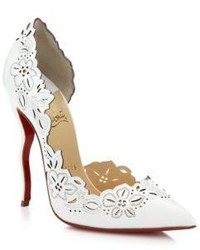 Christian Louboutin Beloved Laser Cut Patent Leather Pumps