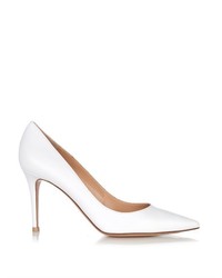 Gianvito Rossi Business Point Toe Leather Pumps