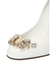Dolce & Gabbana 105mm Jeweled Patent Leather Pumps