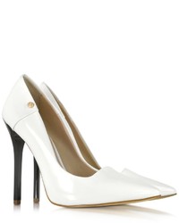 Versace Jeans White Patent Eco Leather Pump